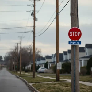 Scene of a suburban street in Avalon Park after a tragic car accident