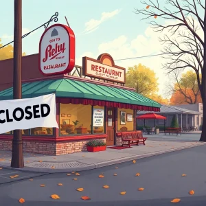 Illustration of a closed restaurant in Central Florida