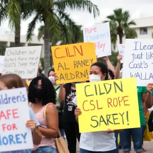 Community members showing support for missing child in Orlando