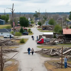 Community members aiding tornado recovery efforts in Iowa