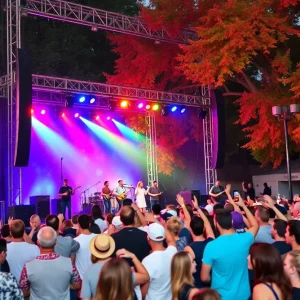 Crowd enjoying a live music performance at the Orlando Fall Music Festival 2024