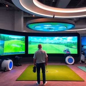 Spectrum's innovative golf technology display at the PGA Show