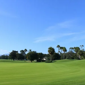 Close Up of Beautiful Golf Course