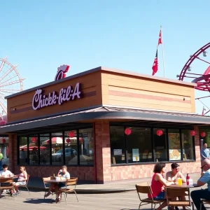 Chick-fil-A restaurant at SeaWorld Orlando theme park