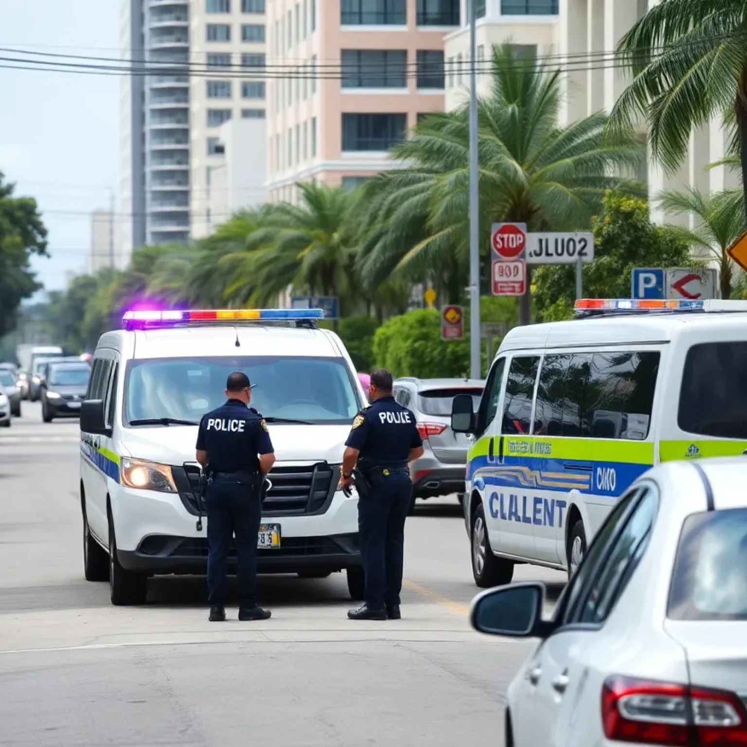 Police activity in Coral Gables regarding human trafficking operation