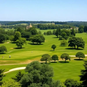 Scenic view of Dubsdread Golf Course celebrating its 100th anniversary.