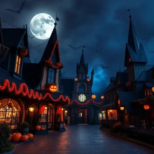 Spooky decorations and attractions at Halloween Horror Nights 2025 in Orlando