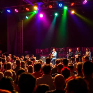 Audience enjoying a live folk music concert