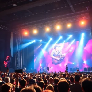 Crowd enjoying a Luke Bryan concert in Orlando