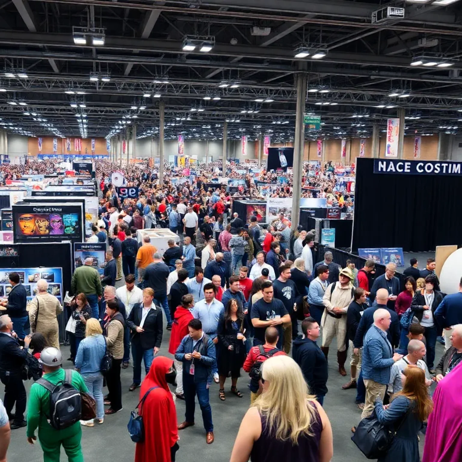 Crowd at MegaCon Orlando 2025 in cosplay