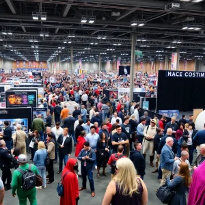 Crowd at MegaCon Orlando 2025 enjoying the convention atmosphere