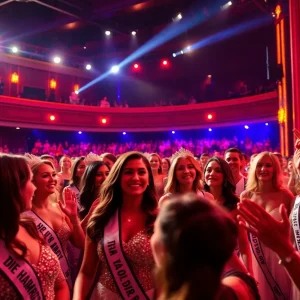 Miss America 2025 contestants performing on stage in Orlando