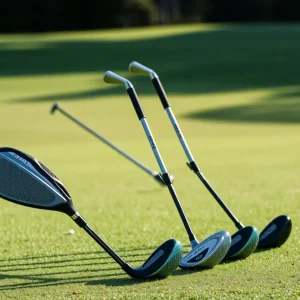 Close-up of Mizuno Pro S3 and Bettinardi MB24/CB24 golf irons