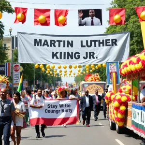 2025 Downtown Orlando Martin Luther King Jr. Parade with colorful floats