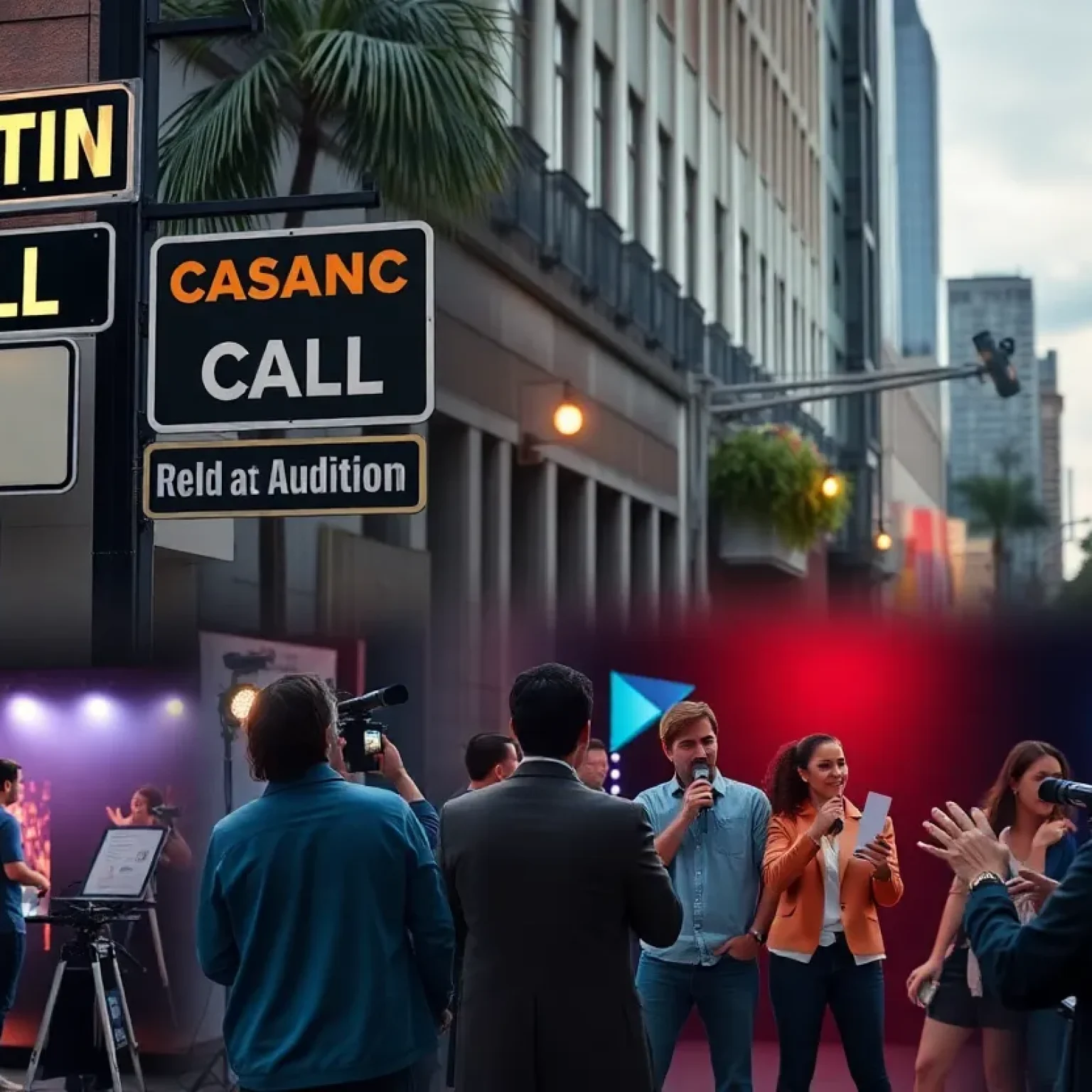 Actors and actresses participating in casting calls in Orlando.