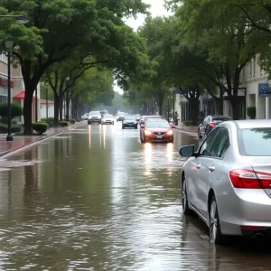 Flooded street in Orlando