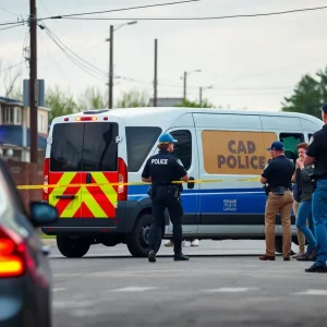 Scene of a robbery in Orlando involving a delivery driver