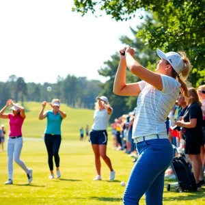 Women golfers at the Women’s South Atlantic Amateur Championship