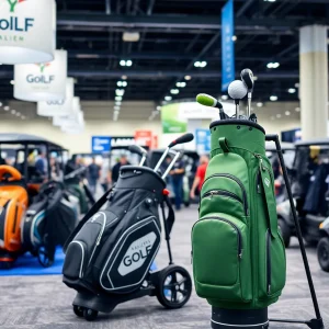 Attendees exploring golf equipment at the PGA Merchandise Show 2025 in Orlando