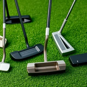 Golfer testing new Ping putters on the golf course