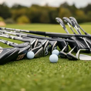 New PXG Wildcat golf clubs designed for beginner golfers displayed on a golf course.