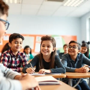 Classroom filled with engaged students showcasing educational achievement