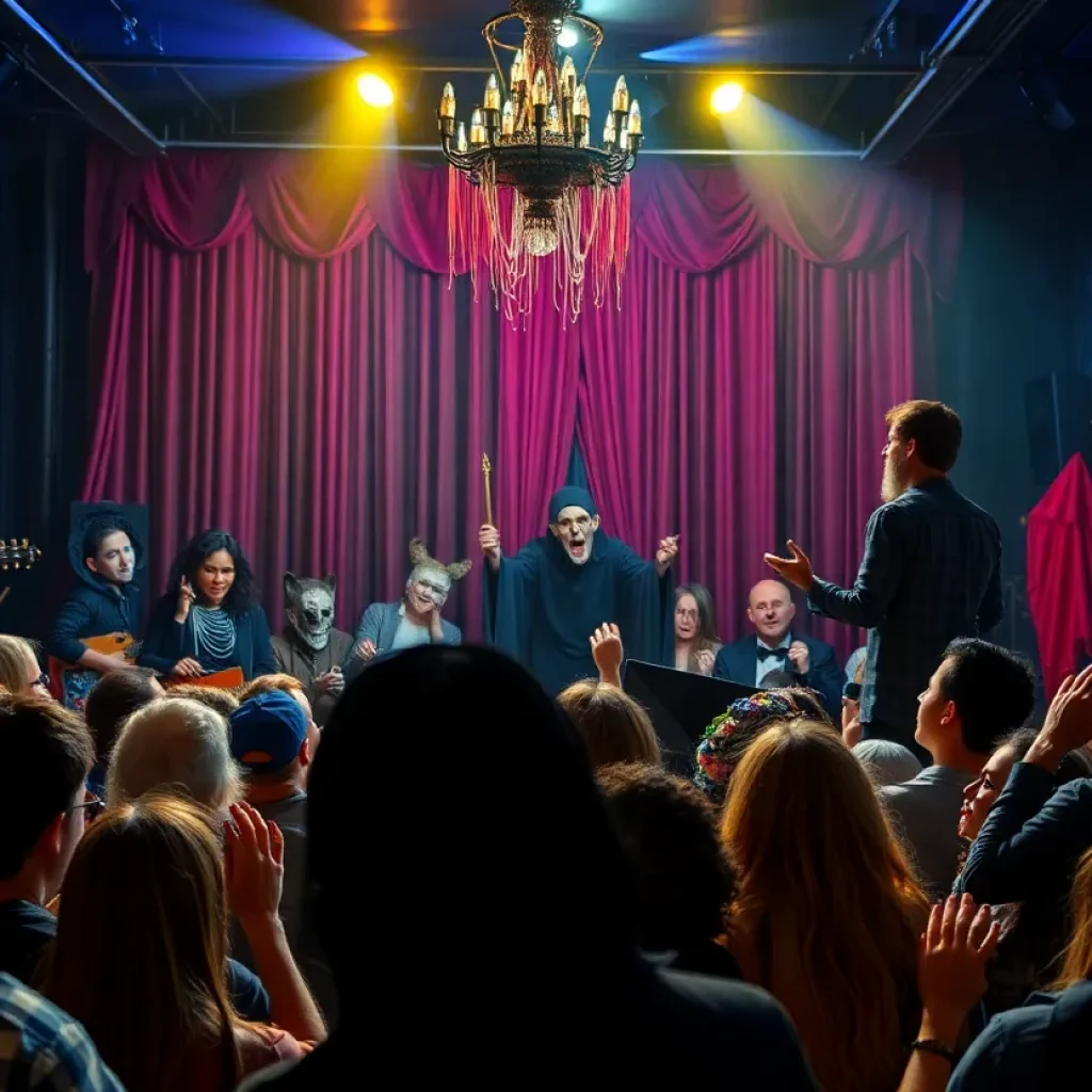 Audience enjoying a performance of Saw the Musical