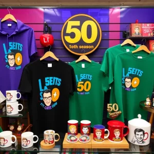 Exclusive merchandise for SNL's 50th season at Universal Orlando