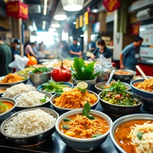 A selection of Thai dishes showcasing vibrant colors and fresh ingredients.