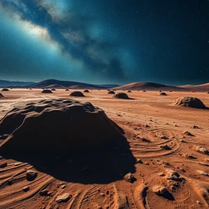 Lunar landscape showcasing the Gruithuisen Domes