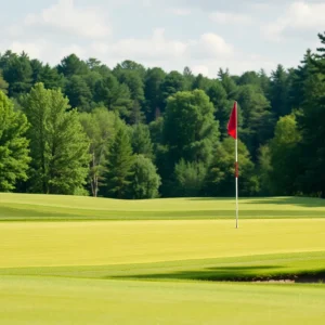 Close Up of a Beautiful Golf Course