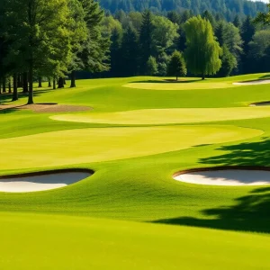 Close Up of a Beautiful Golf Course