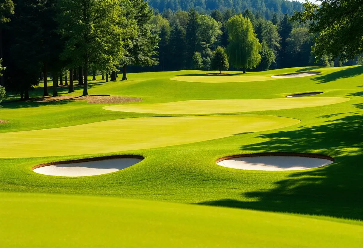 Close Up of a Beautiful Golf Course