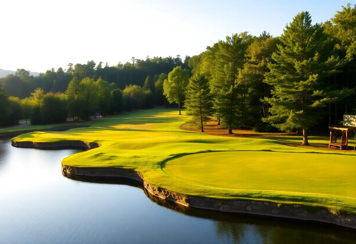 Close Up of Beautiful Golf Course