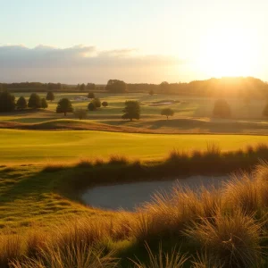 Close-up of a Beautiful Golf Course