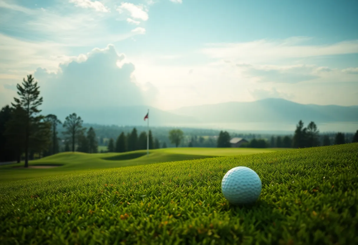 Close Up of a Beautiful Golf Course