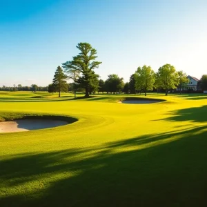 Close-Up of a Beautiful Golf Course