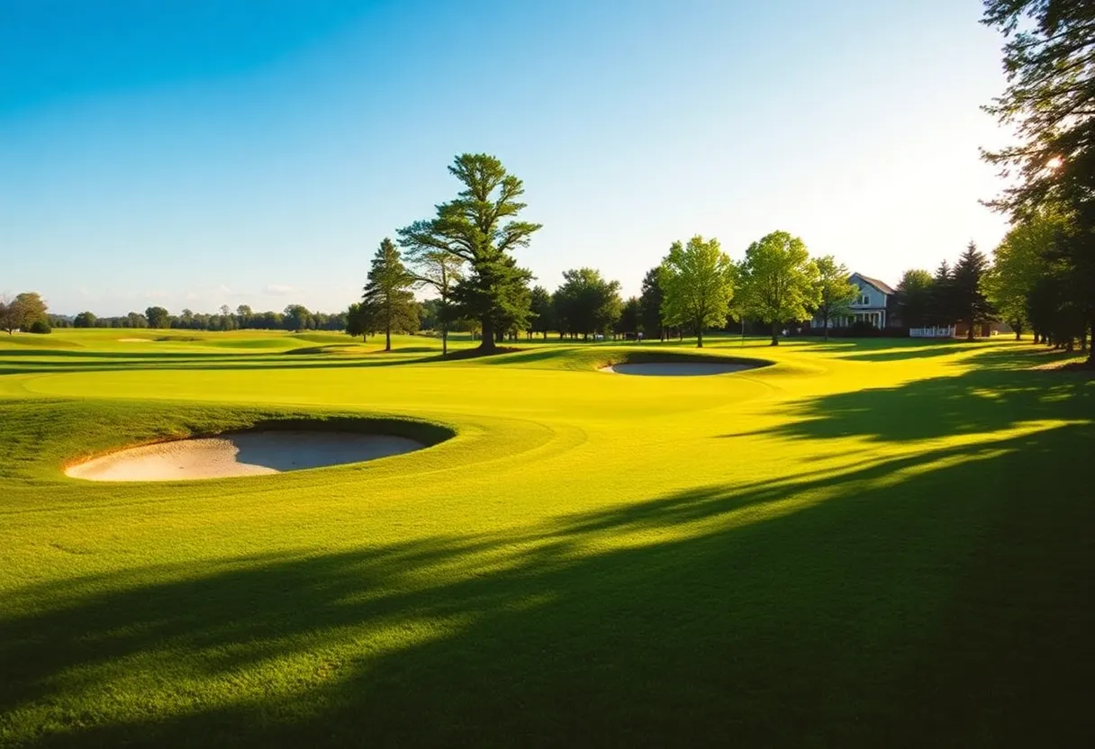 Close-Up of a Beautiful Golf Course