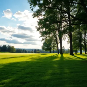 Close up view of a beautiful golf course in Florida