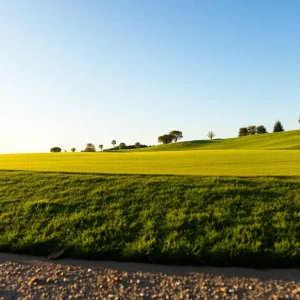 Close-up of a Beautiful Golf Course