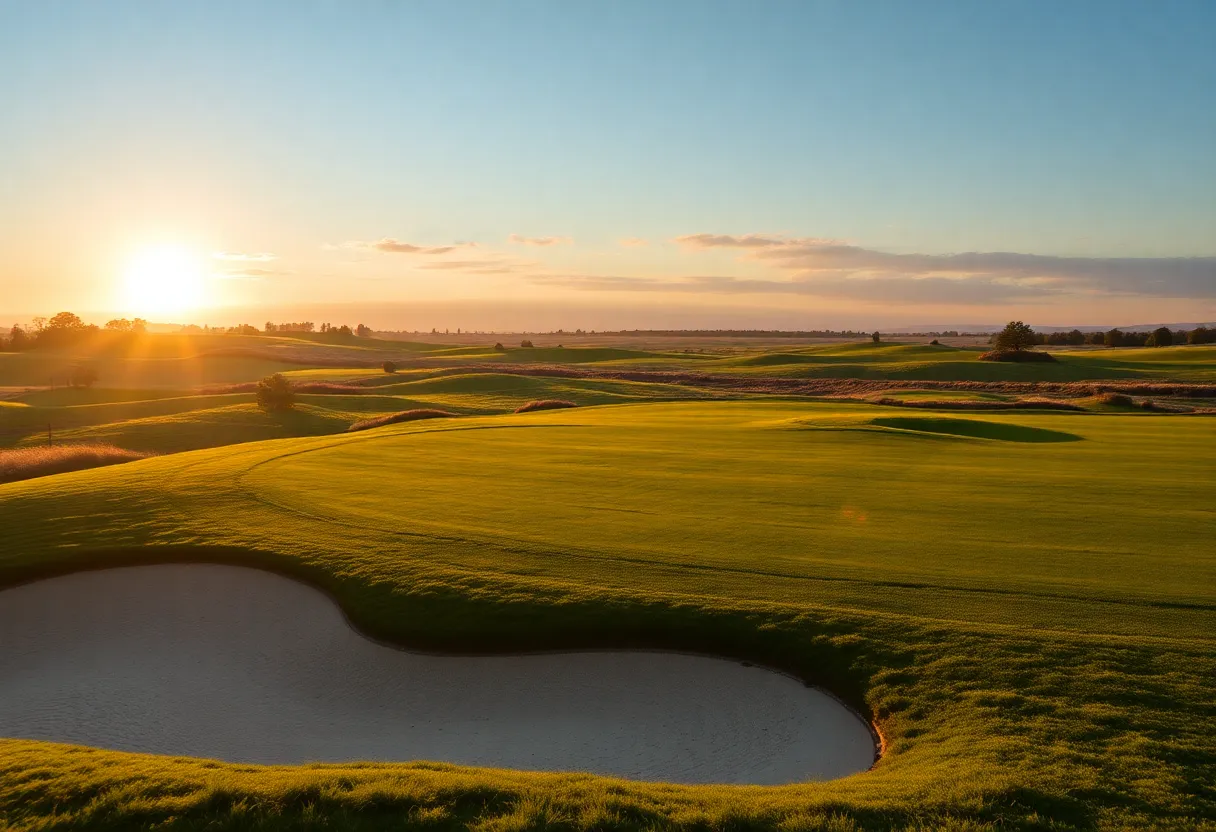 Close Up of a Beautiful Golf Course