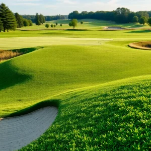 Close-Up of a Beautiful Golf Course