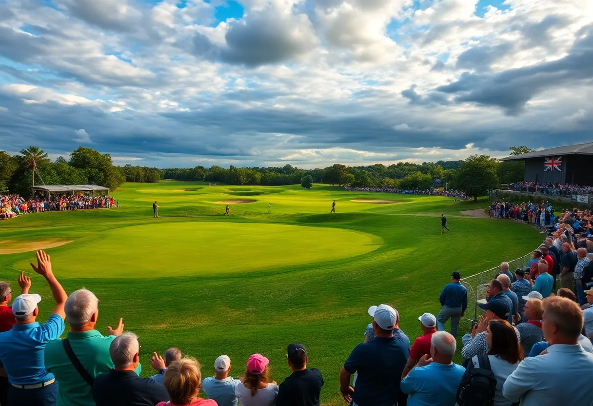 Spectators at the Mexico Open Golf Tournament