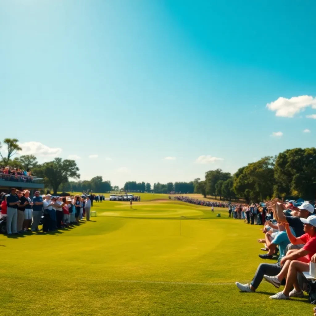 Golf tournament celebration at Hilton Grand Vacations Tournament of Champions