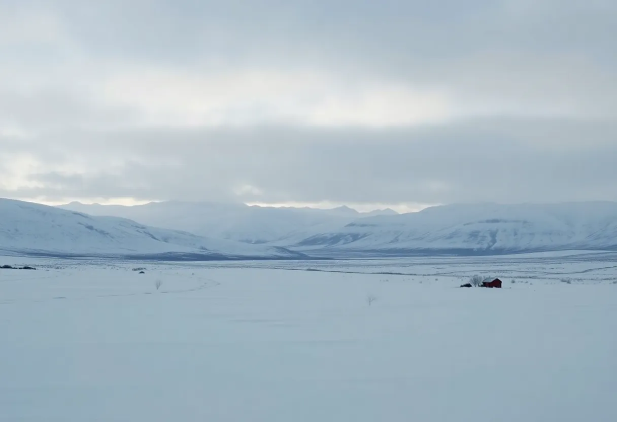 Alaskan Landscape After Plane Crash