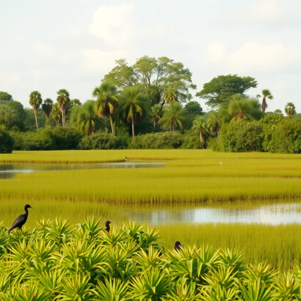 Bird watching in Central Florida with various bird species