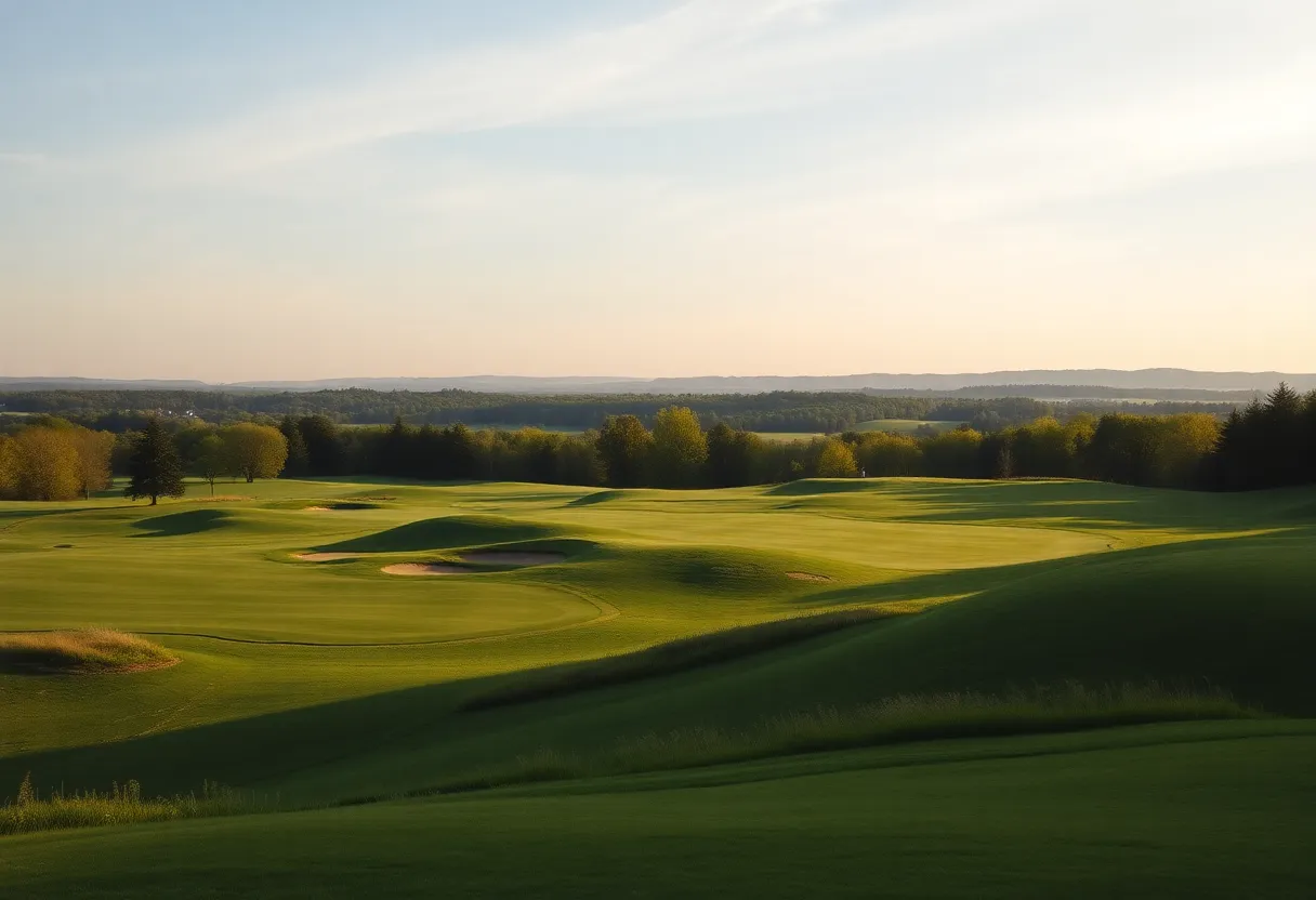 View of Cape Cod National Golf Club with lush greens and beautiful landscape