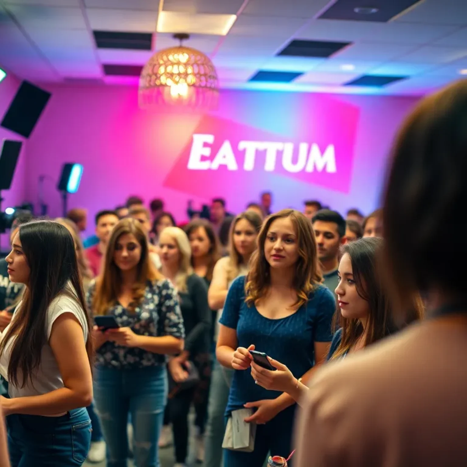 Aspiring actors at an audition in Orlando