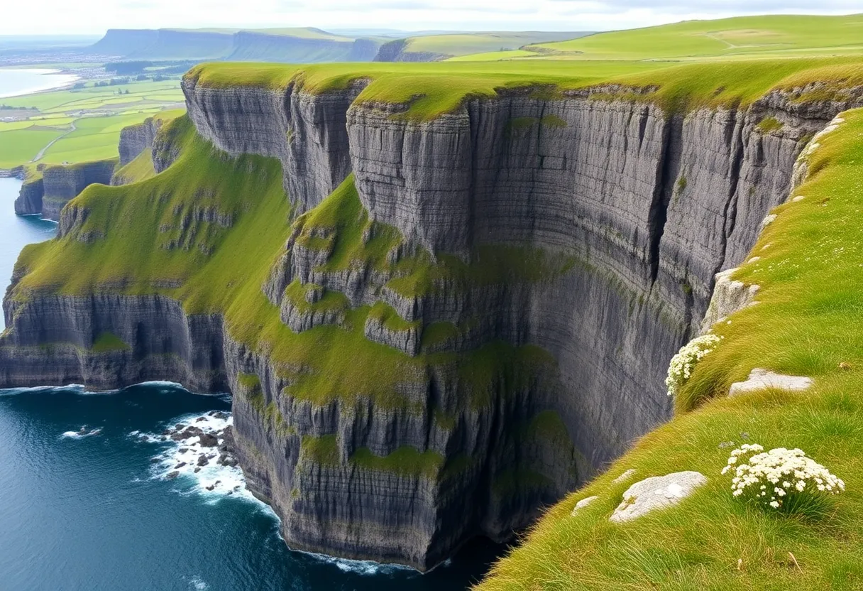 Stunning view of the Cliffs of Moher, showcasing the natural beauty of Ireland.