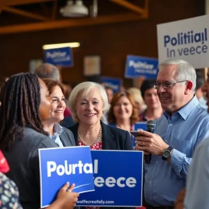 Community gathering for Felipe Sousa-Lazaballet's political campaign